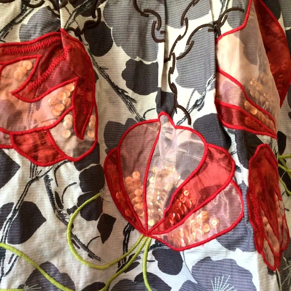 Antropologie Floreat Glowing Leaf Skirt NWT Sz 0